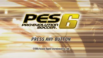 Pro Evolution Soccer 6 (EU) screen shot title